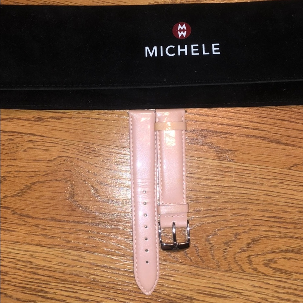 Pink Michele Watch Band